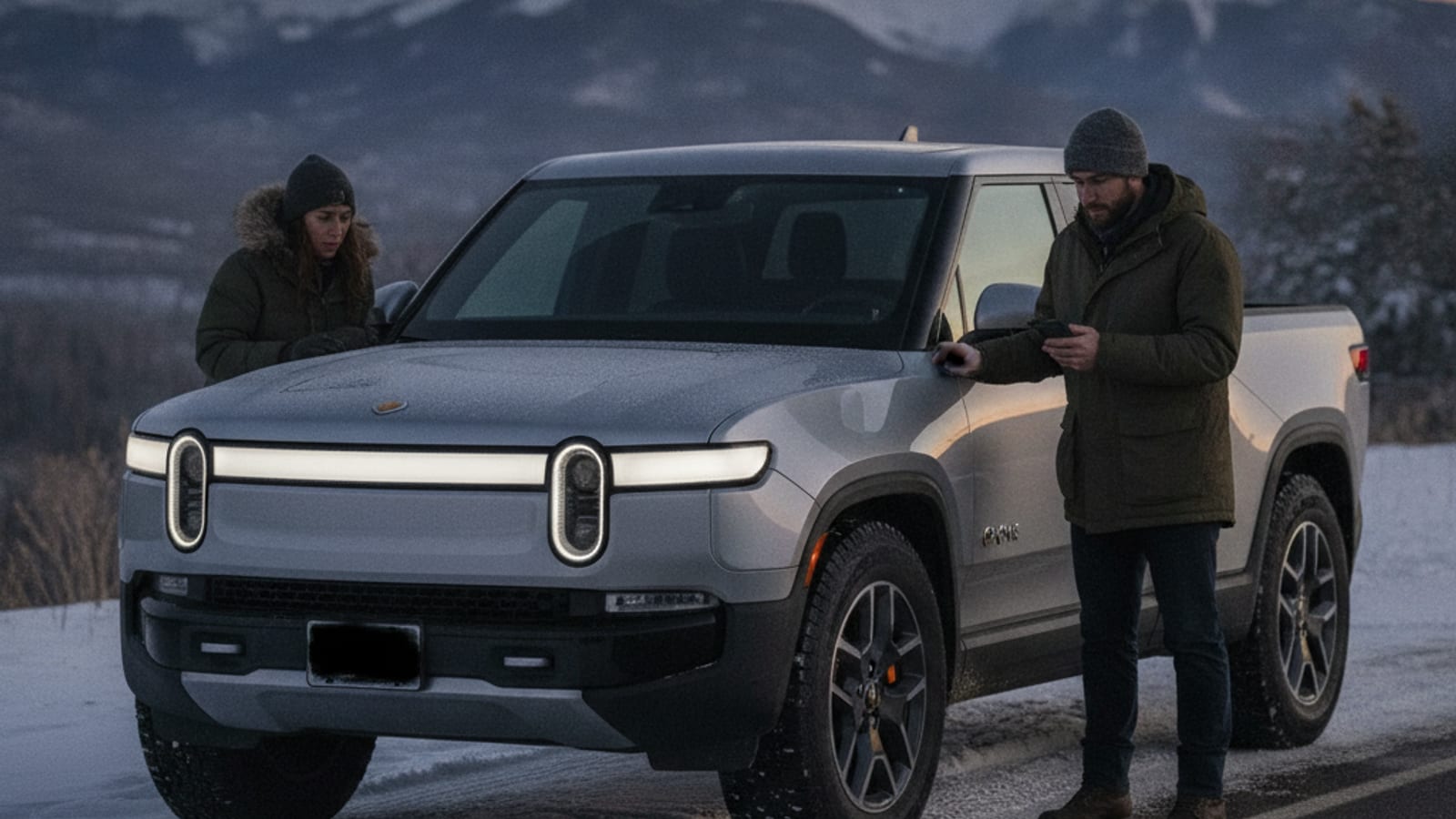 A Lucid Air parked along a Front Range street with its door handles flush and the charge port closed