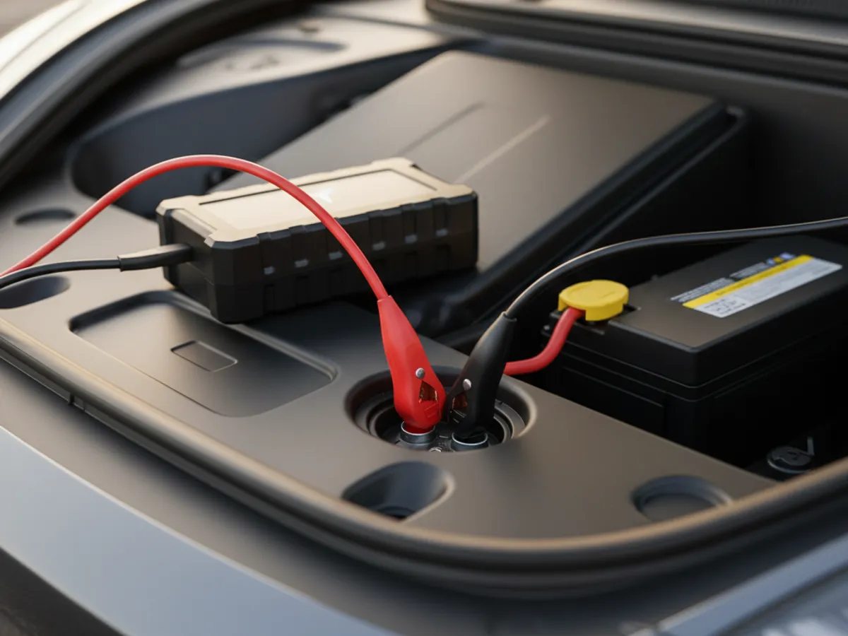 Tesla 12V Battery Jump support for an EV driver in the Denver metro